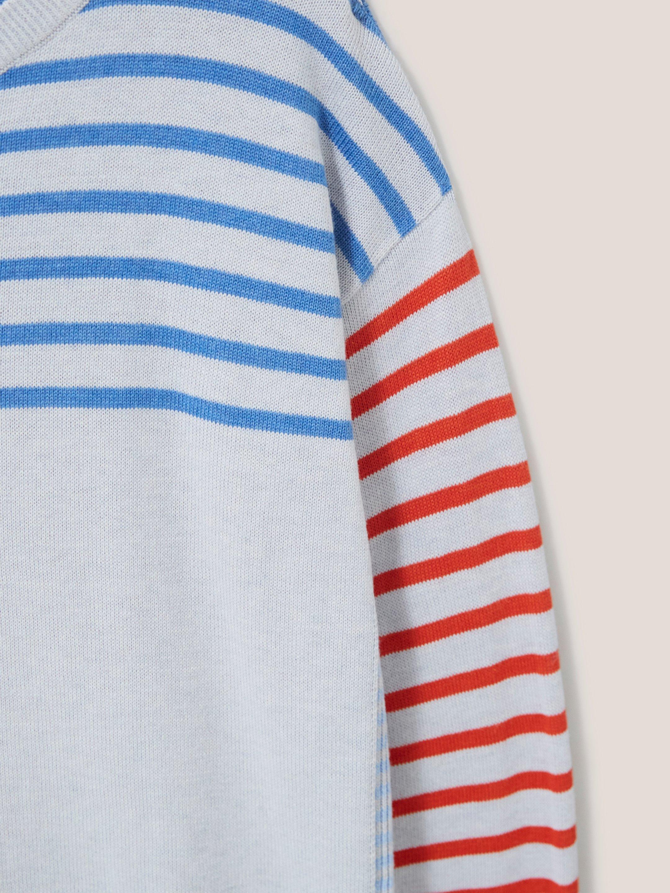 OLIVE JUMPER in GREY MLT - FLAT DETAIL