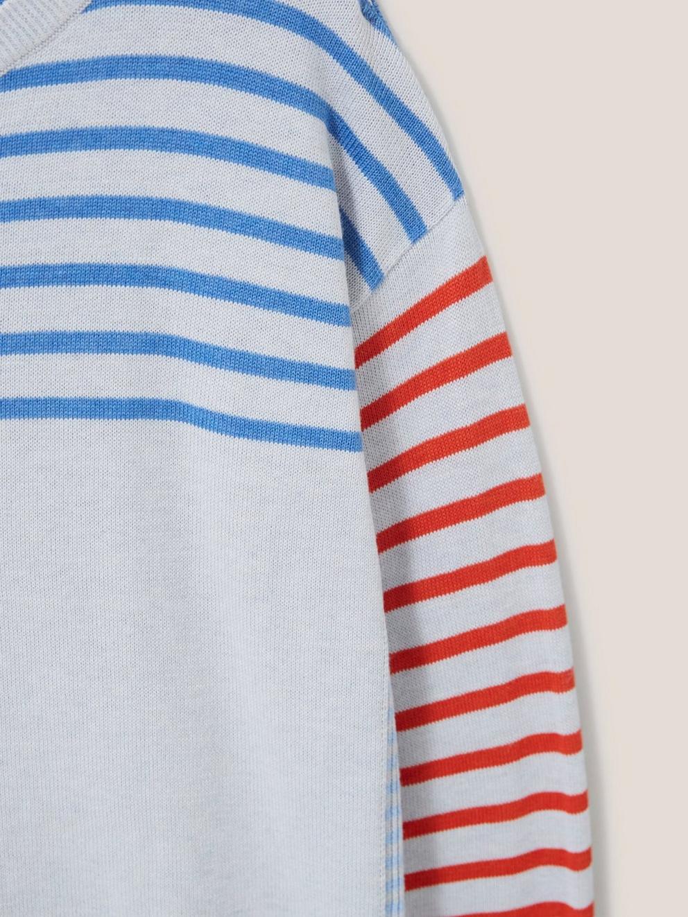 OLIVE JUMPER in GREY MLT - FLAT DETAIL