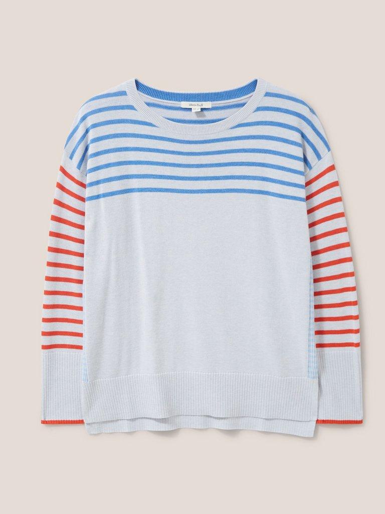 OLIVE JUMPER in GREY MLT - FLAT FRONT