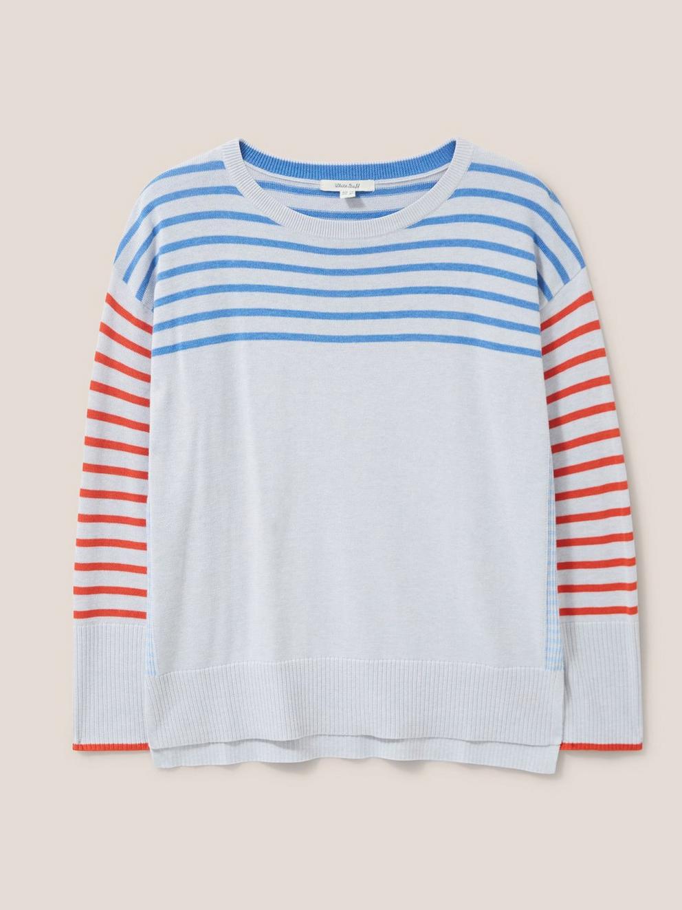 OLIVE JUMPER in GREY MLT - FLAT FRONT