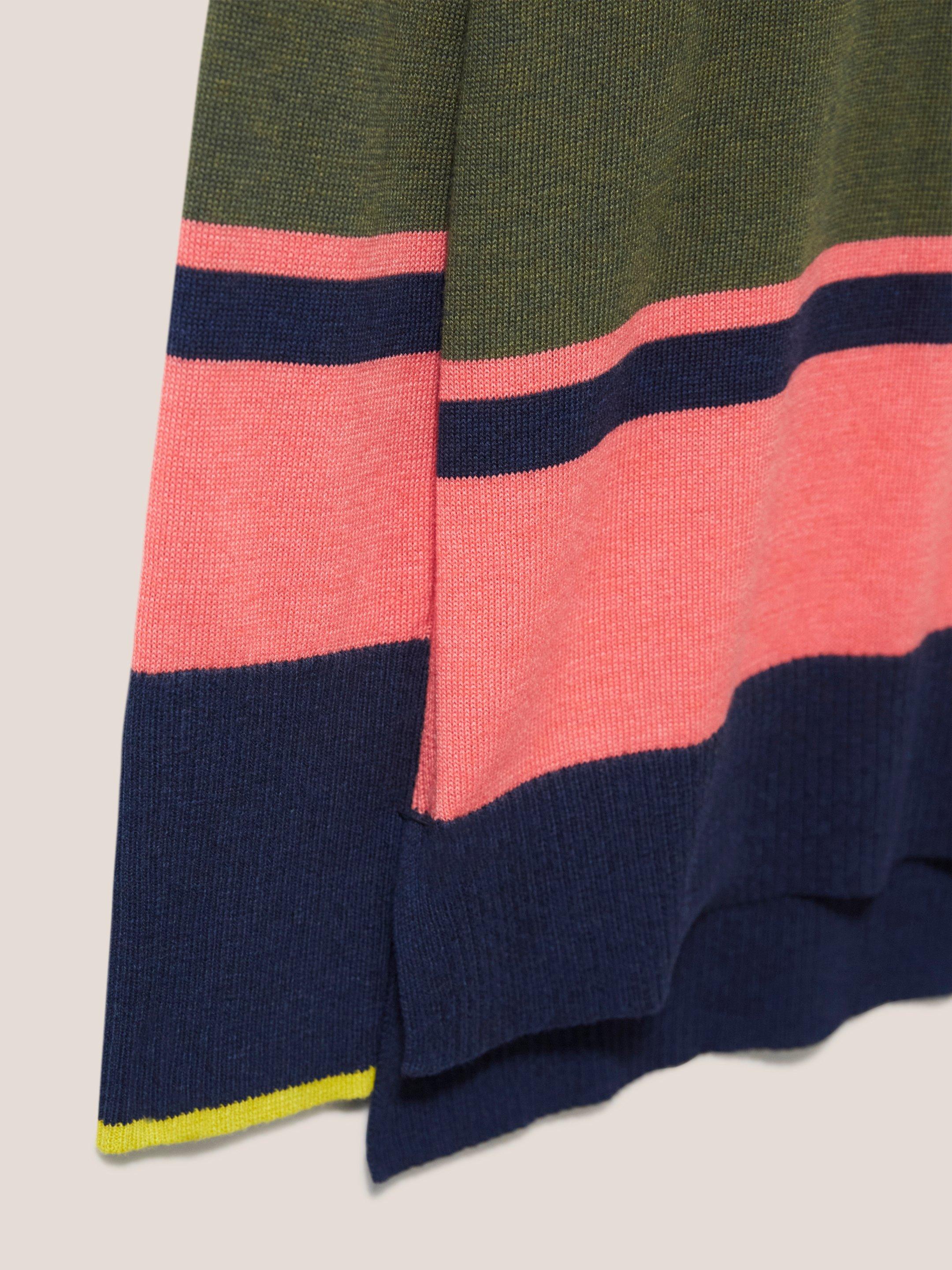 OLIVE JUMPER in NAT MLT - FLAT DETAIL