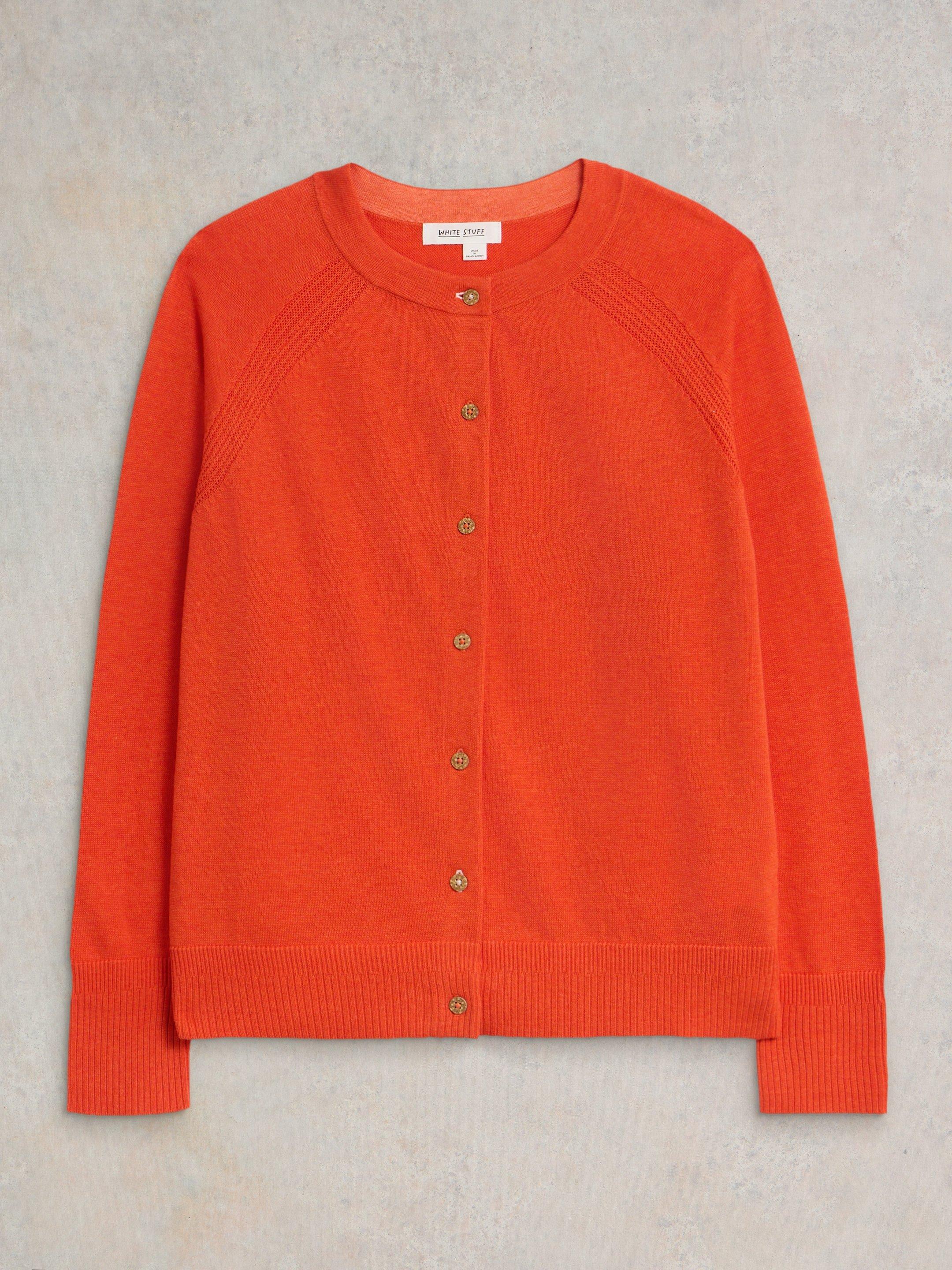 LULU CARDI in BRT RED - FLAT FRONT