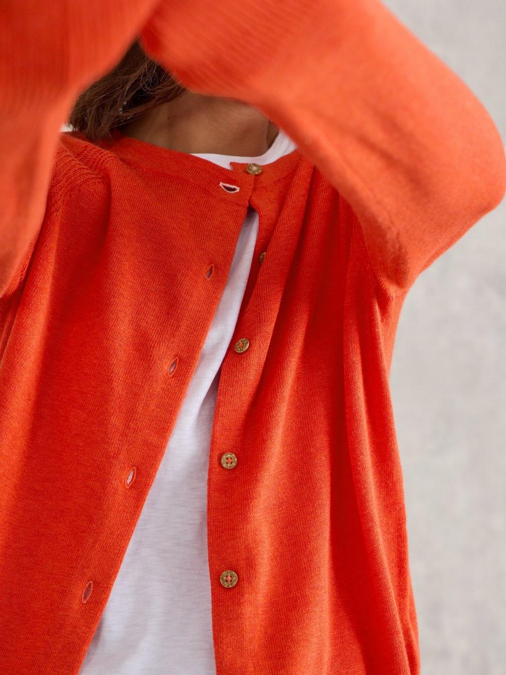 LULU CARDI in BRT RED - MODEL DETAIL