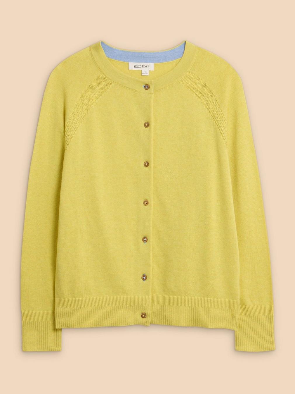 LULU CARDI in BRT YELLOW - FLAT FRONT