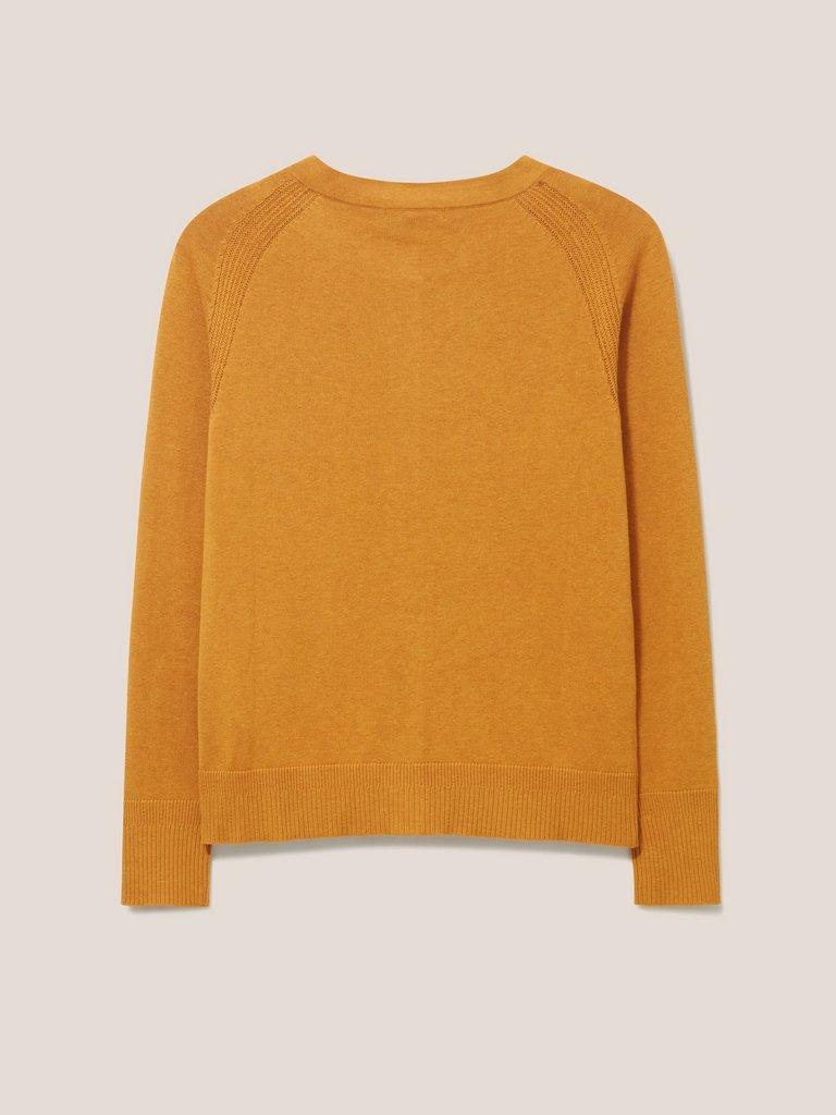 LULU CARDI in LGT BROWN - FLAT BACK