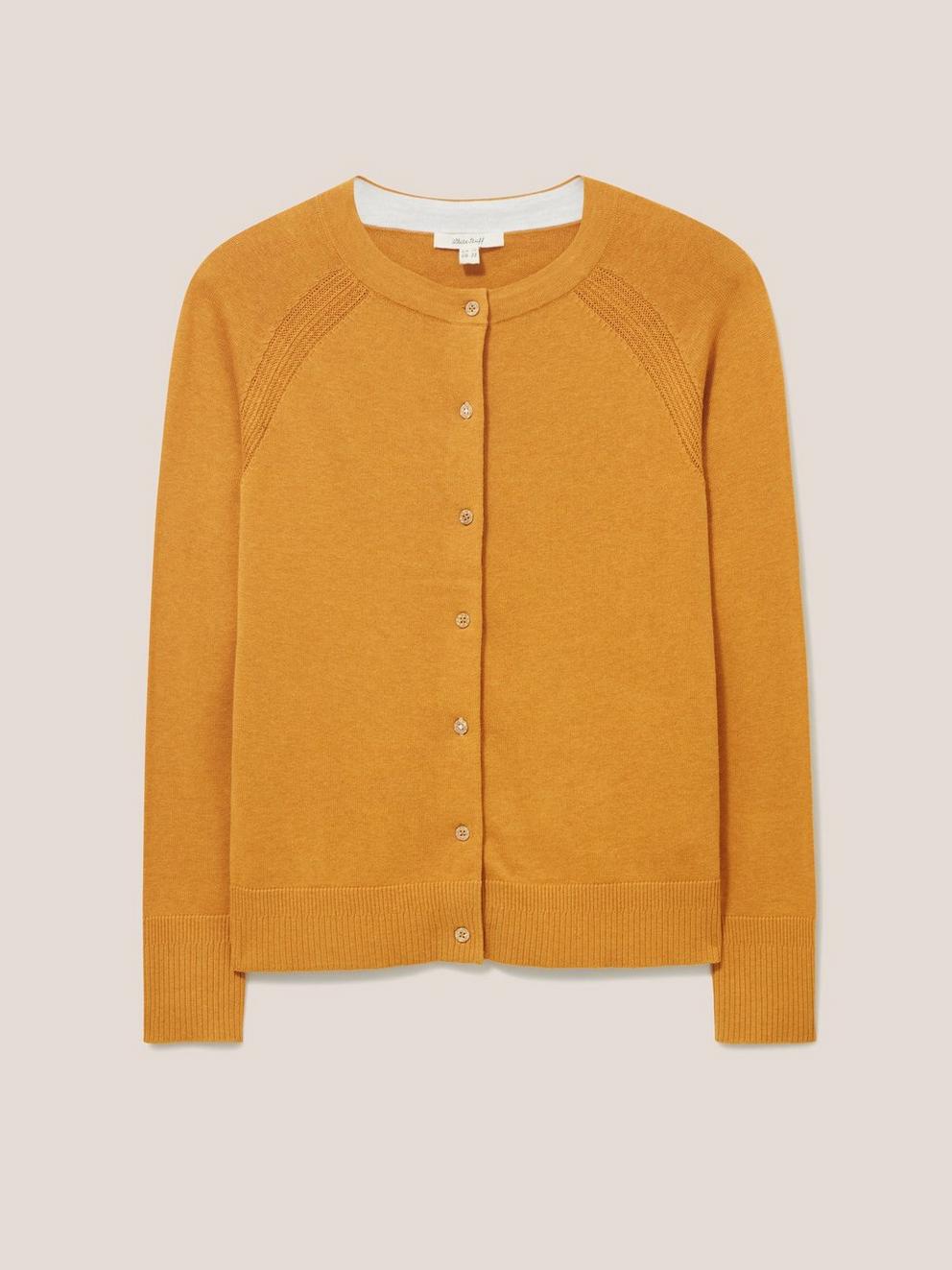 LULU CARDI in LGT BROWN - FLAT FRONT