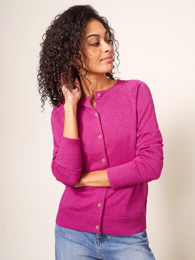 LULU CARDI in MID PINK - LIFESTYLE