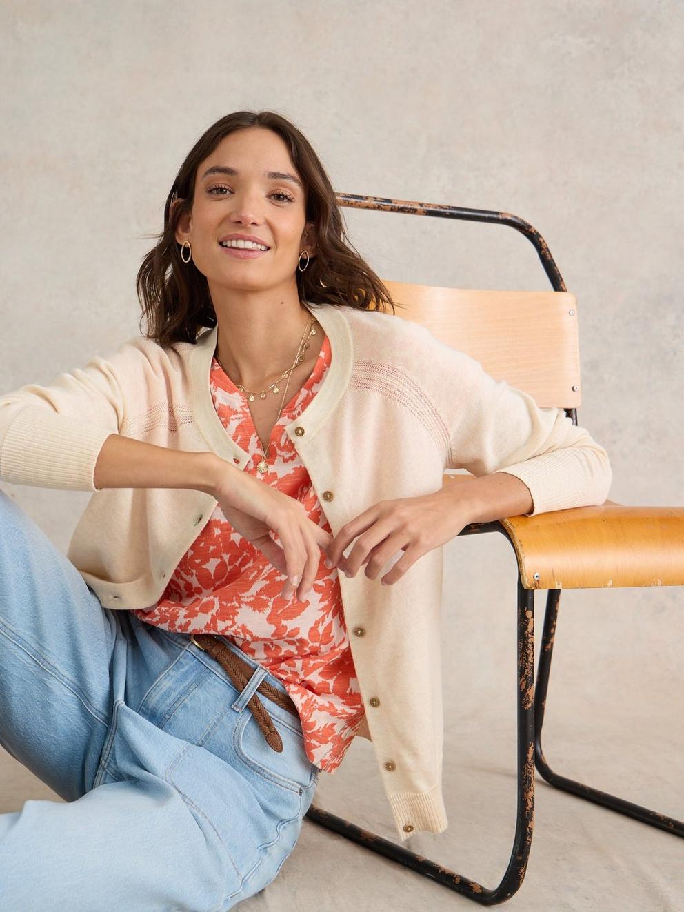 LULU CARDI in NAT WHITE - LIFESTYLE