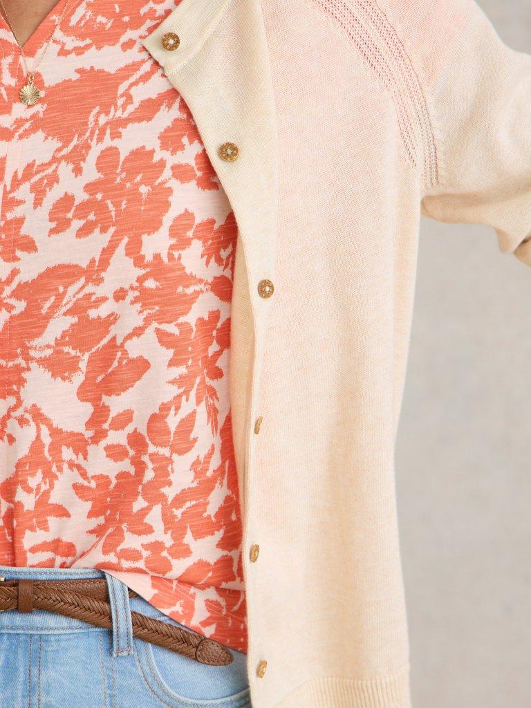 LULU CARDI in NAT WHITE - MODEL DETAIL