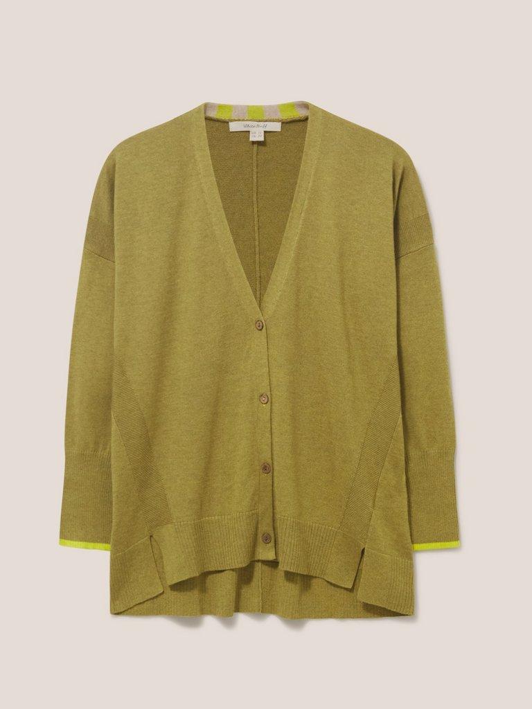 OLIVE CARDI in DEEP GRN - FLAT FRONT