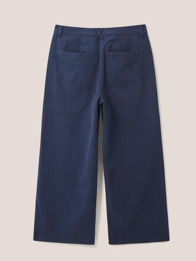 Navy wide best sale leg cropped pants