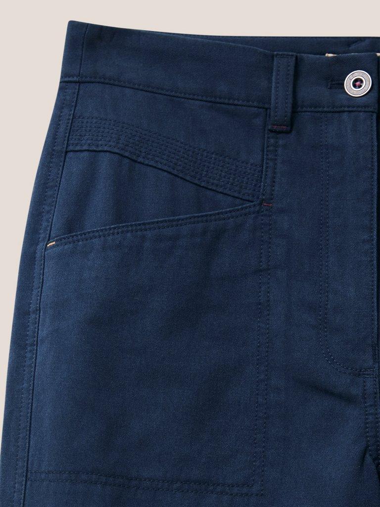 Harper Wide Leg Trouser in DARK NAVY - FLAT DETAIL