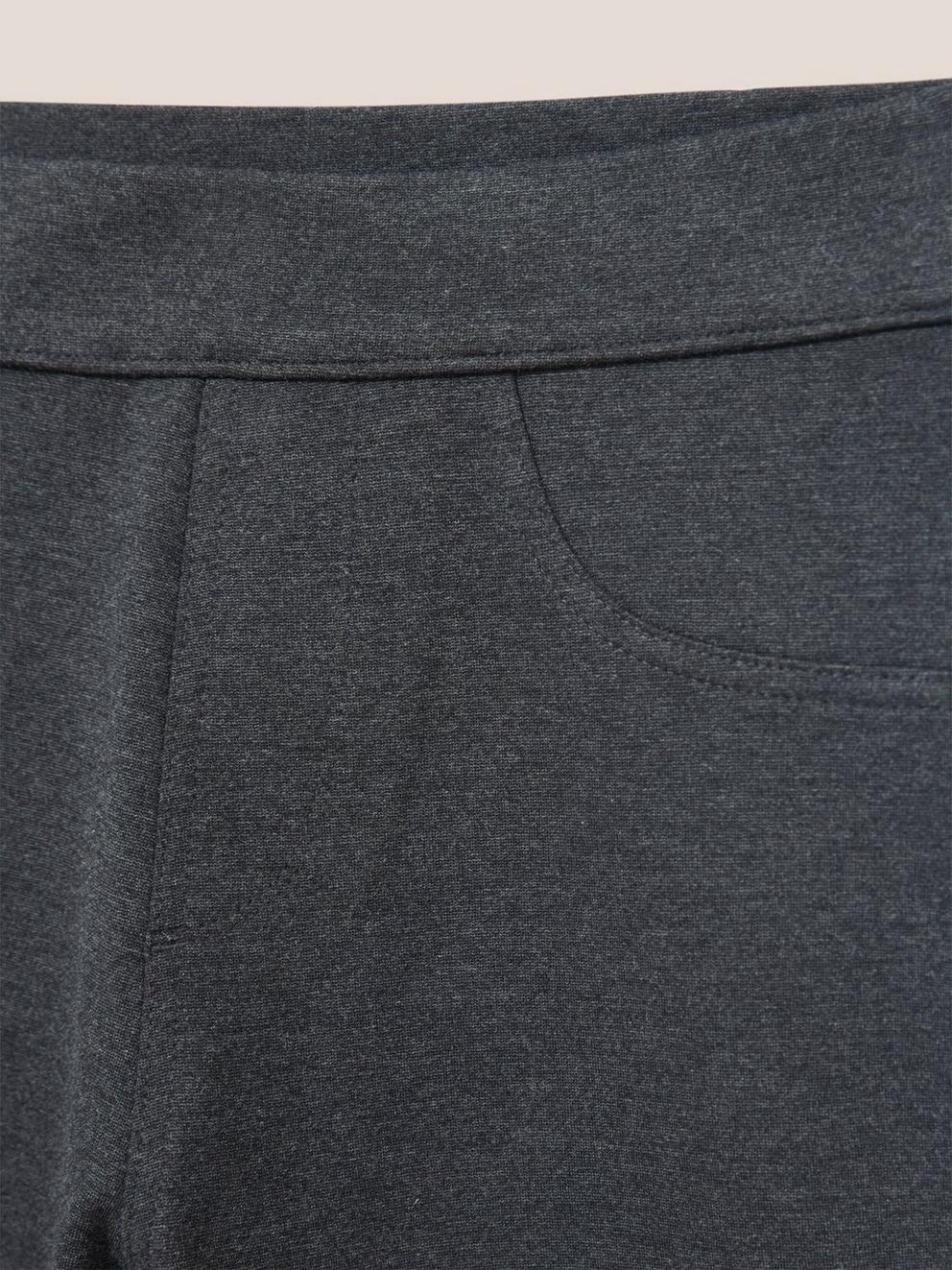 Jodie Ponte Jeggings in GREY MARL - FLAT DETAIL
