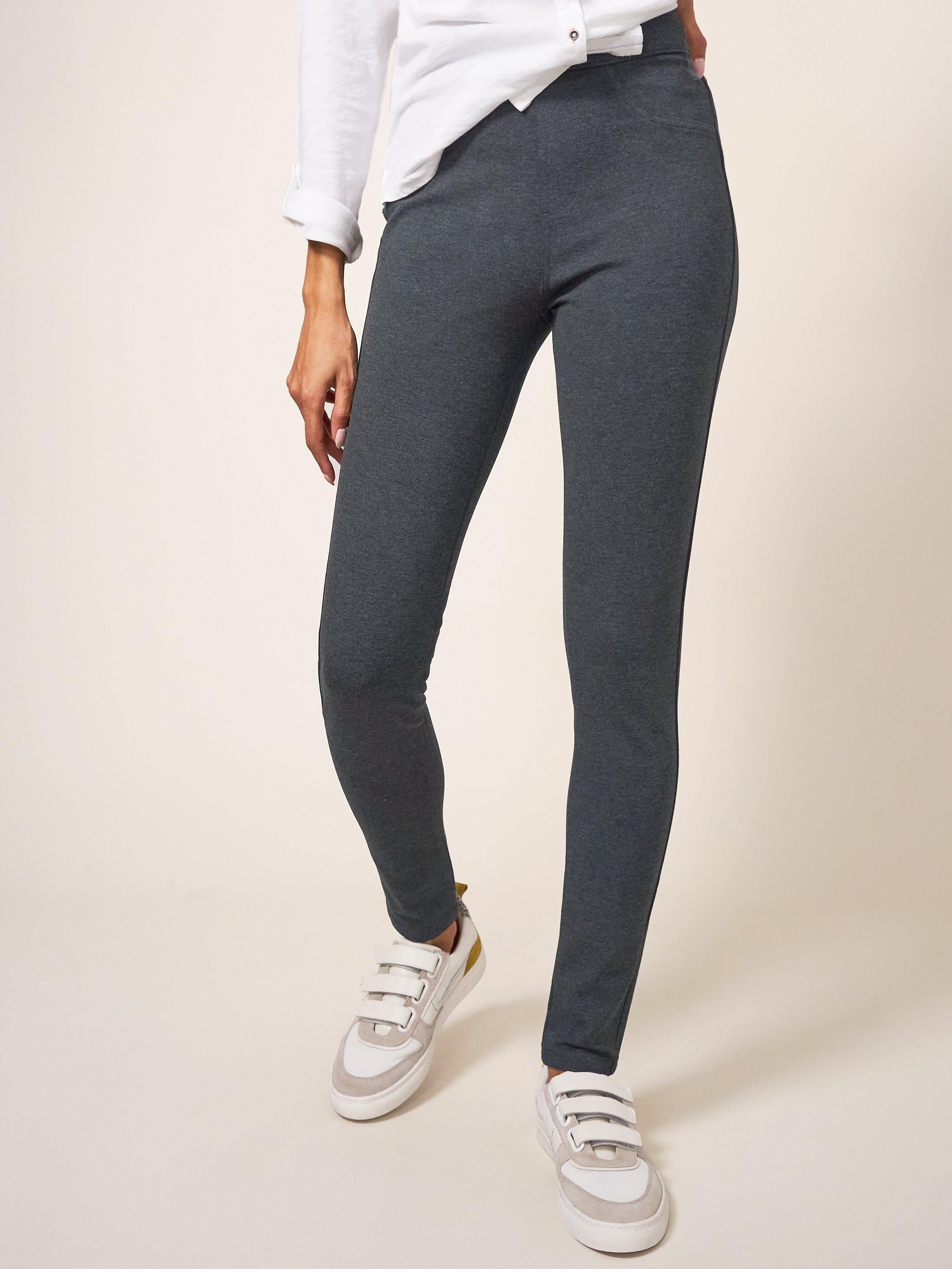 Jodie Ponte Jeggings in GREY MARL White Stuff