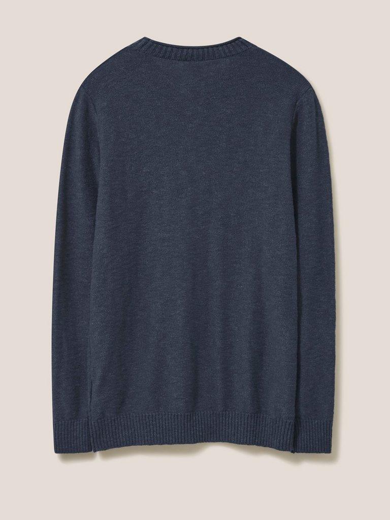 Grainger Pocket Crew in DARK NAVY - FLAT BACK