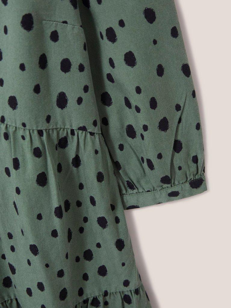 Maisie Tunic in GREEN MLT - FLAT DETAIL