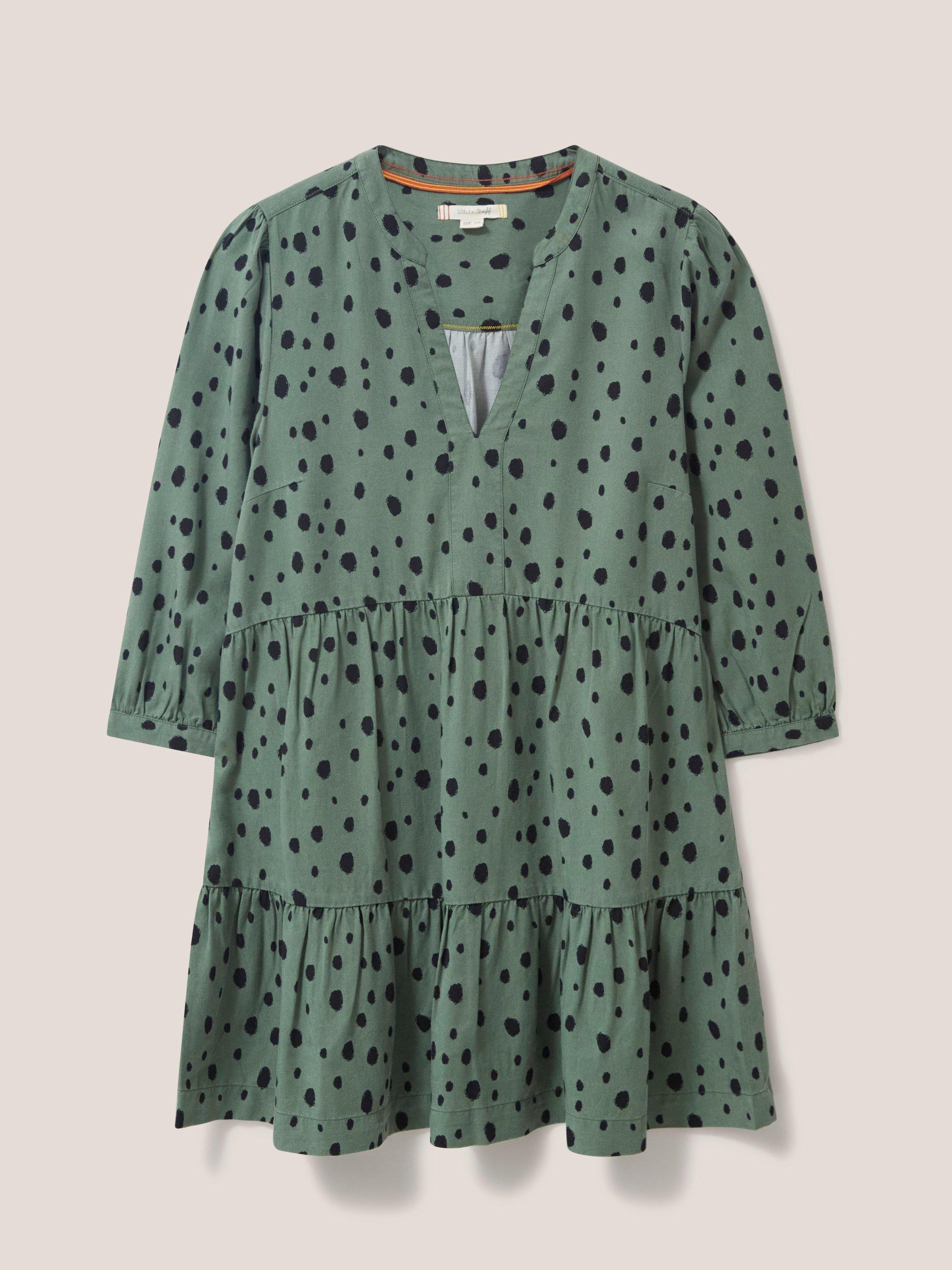 Maisie Tunic in GREEN MLT - FLAT FRONT
