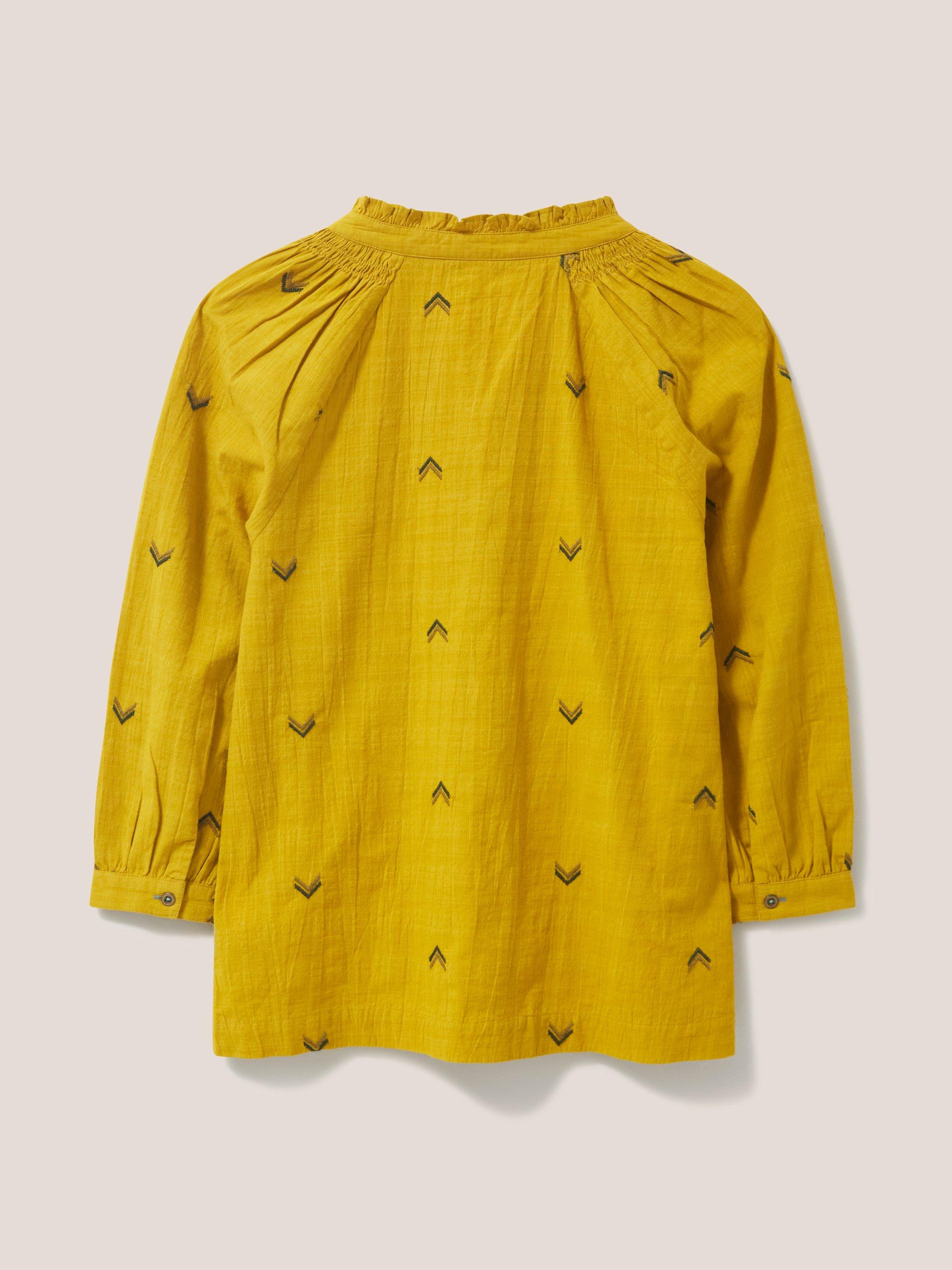 Georgie Embroidered Top in CHART MLT - FLAT BACK