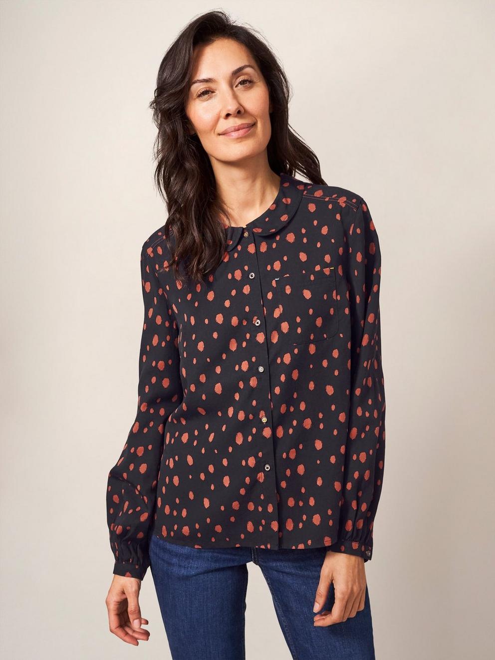 Lucie Shirt in GREY MLT - LIFESTYLE