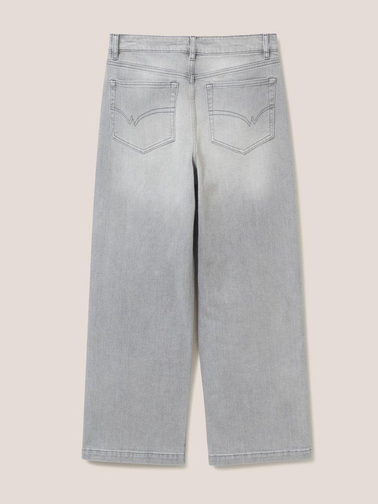 Heidi Wide Leg Jean in LGT GREY - FLAT BACK