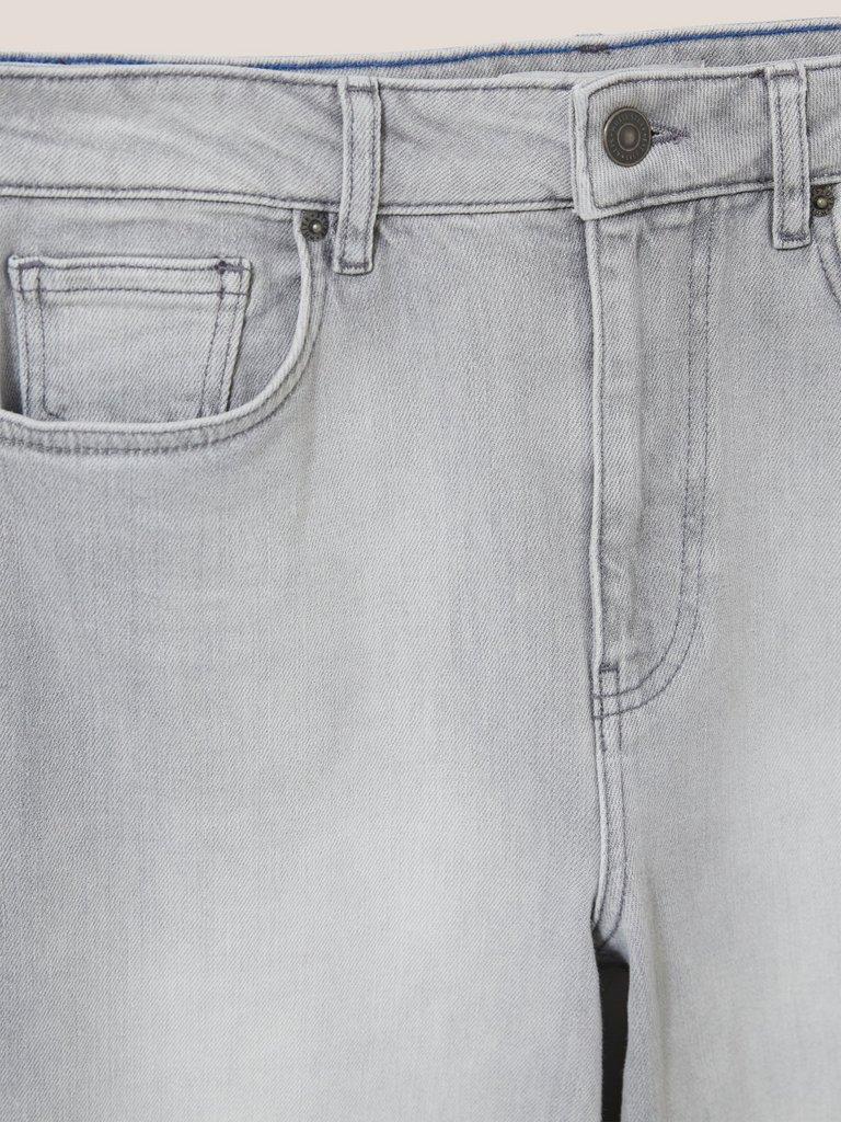Heidi Wide Leg Jean in LGT GREY - FLAT DETAIL