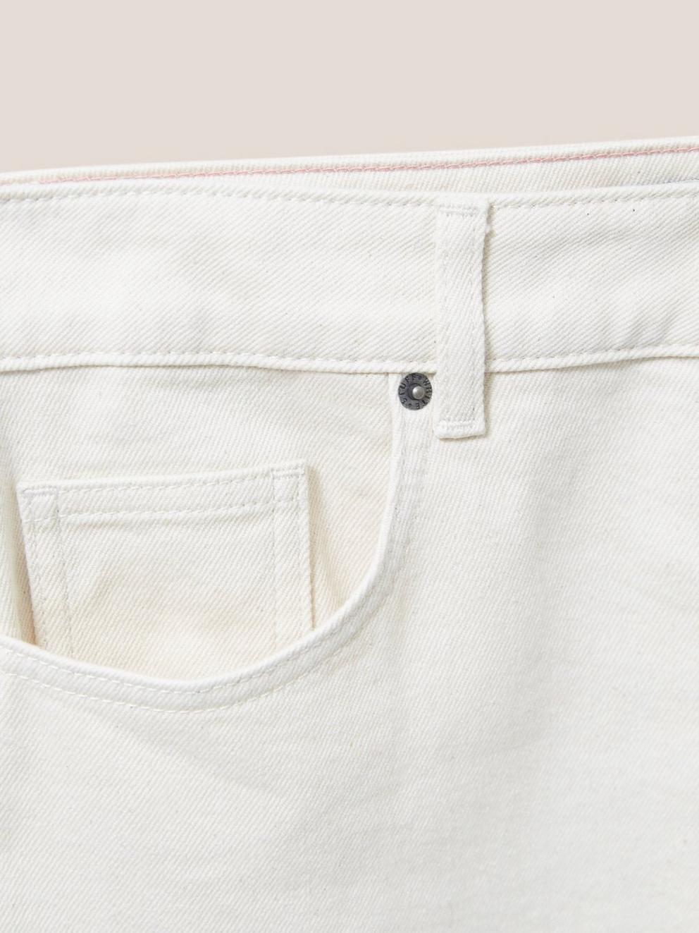 Miley Relaxed Straight Jean in LGT NAT - FLAT DETAIL