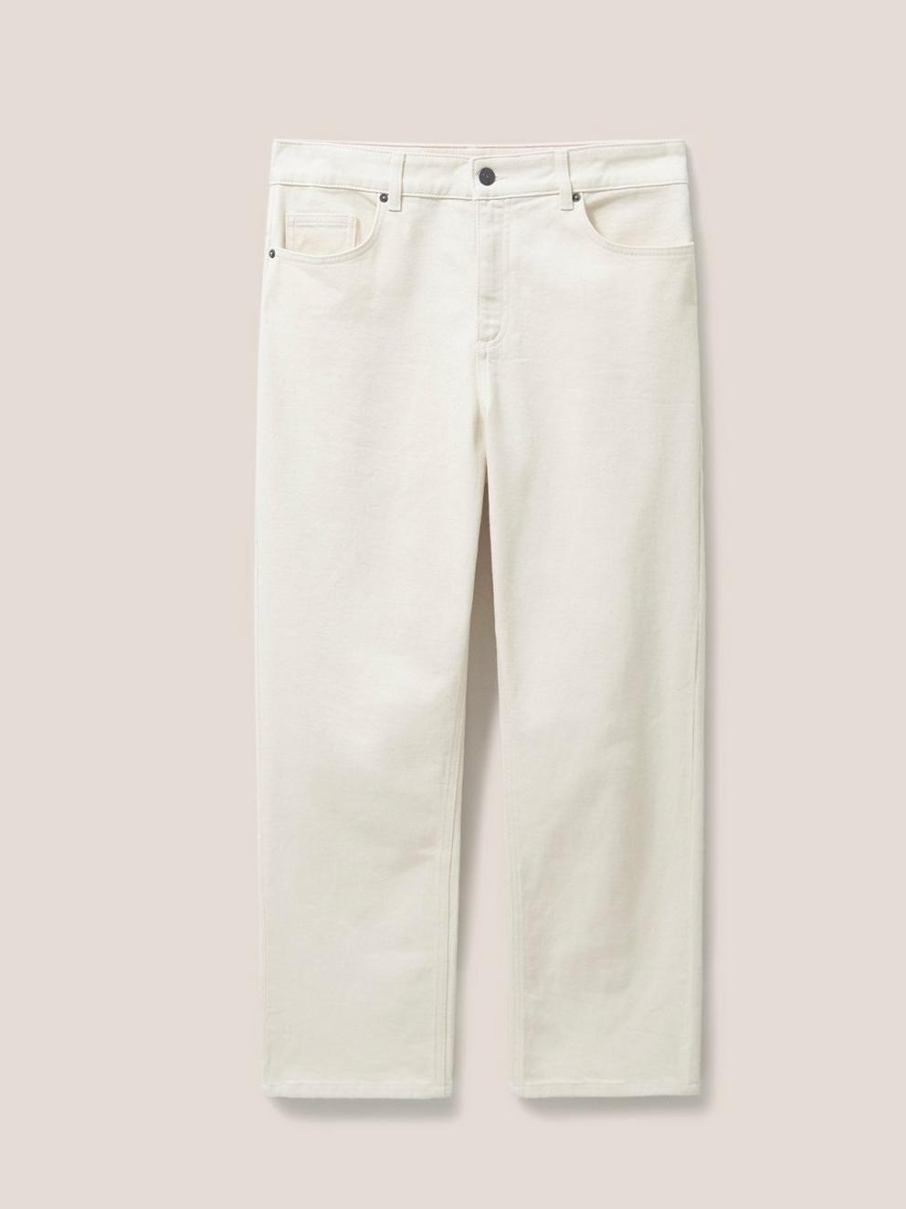 Miley Relaxed Straight Jean in LGT NAT - FLAT FRONT
