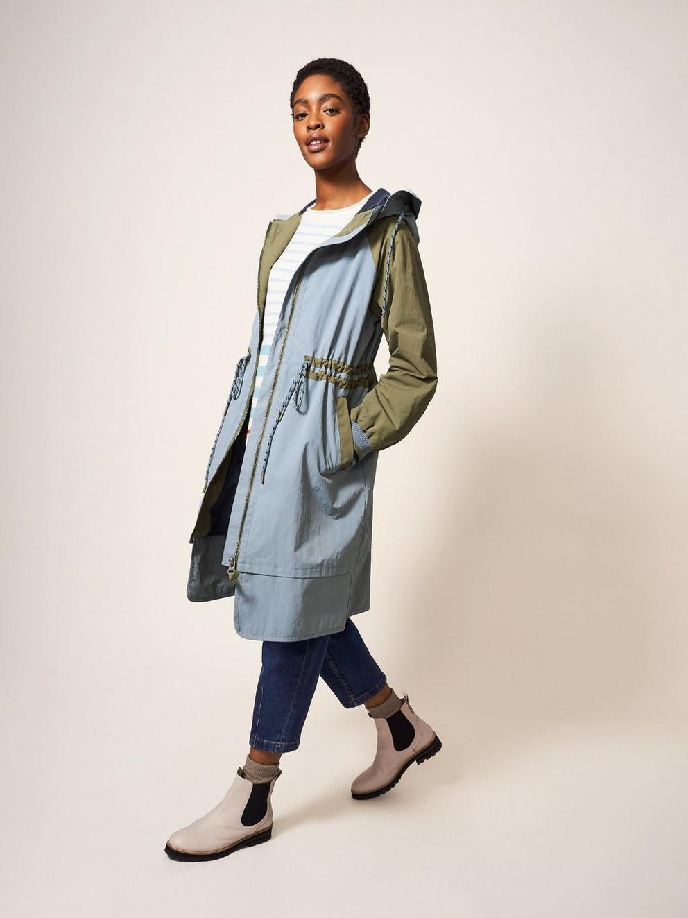 Quinn Parka in BLUE MLT - LIFESTYLE