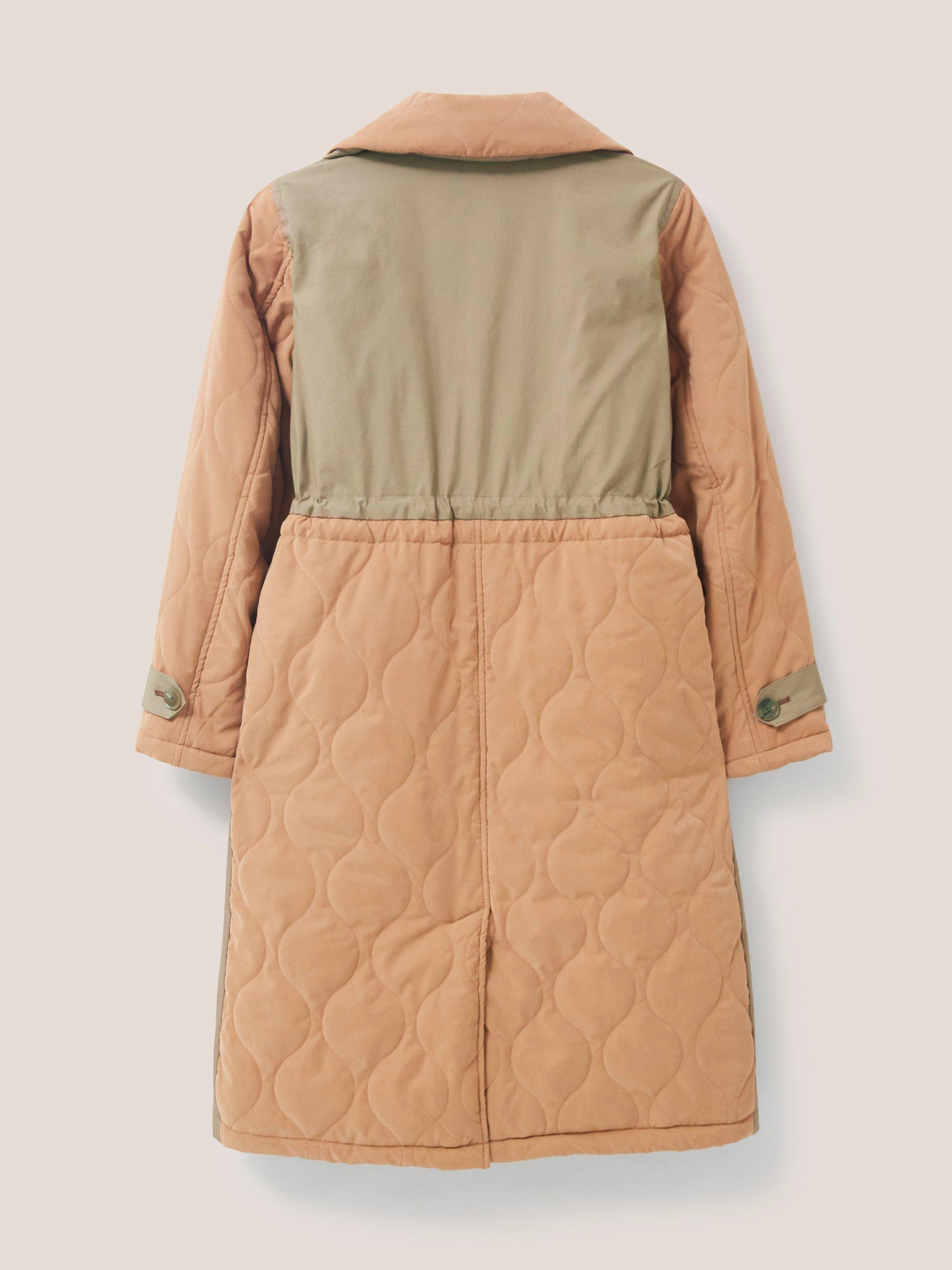 Peyton Quilted Mac in NAT MLT - FLAT BACK