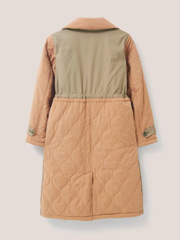 Peyton Quilted Mac in NAT MLT - FLAT BACK