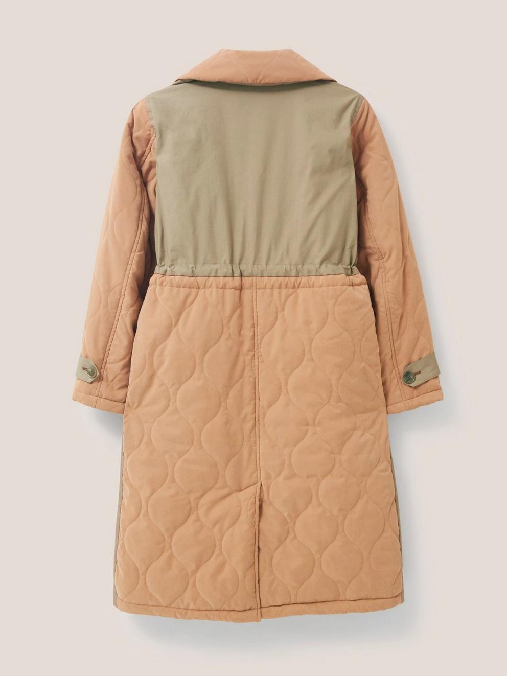 Peyton Quilted Mac in NAT MLT - FLAT BACK