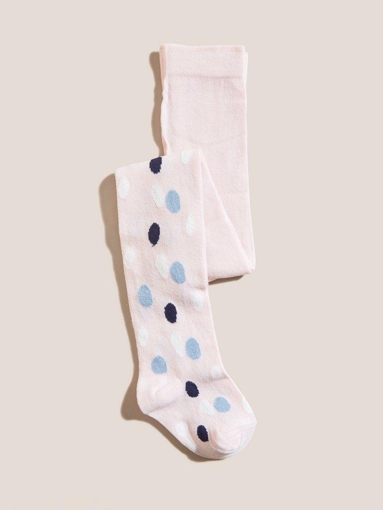 Spot Cotton Tights in PINK MLT - FLAT BACK