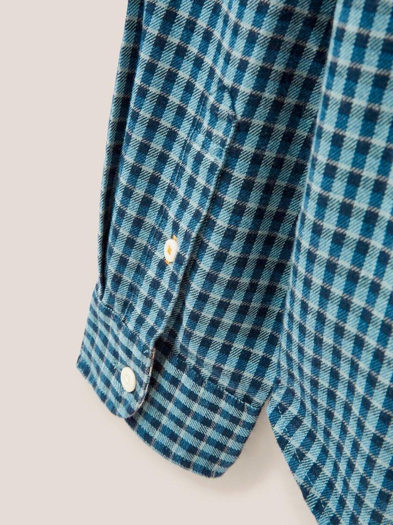 Westlake Gingham Shirt in MINT GREEN - FLAT DETAIL