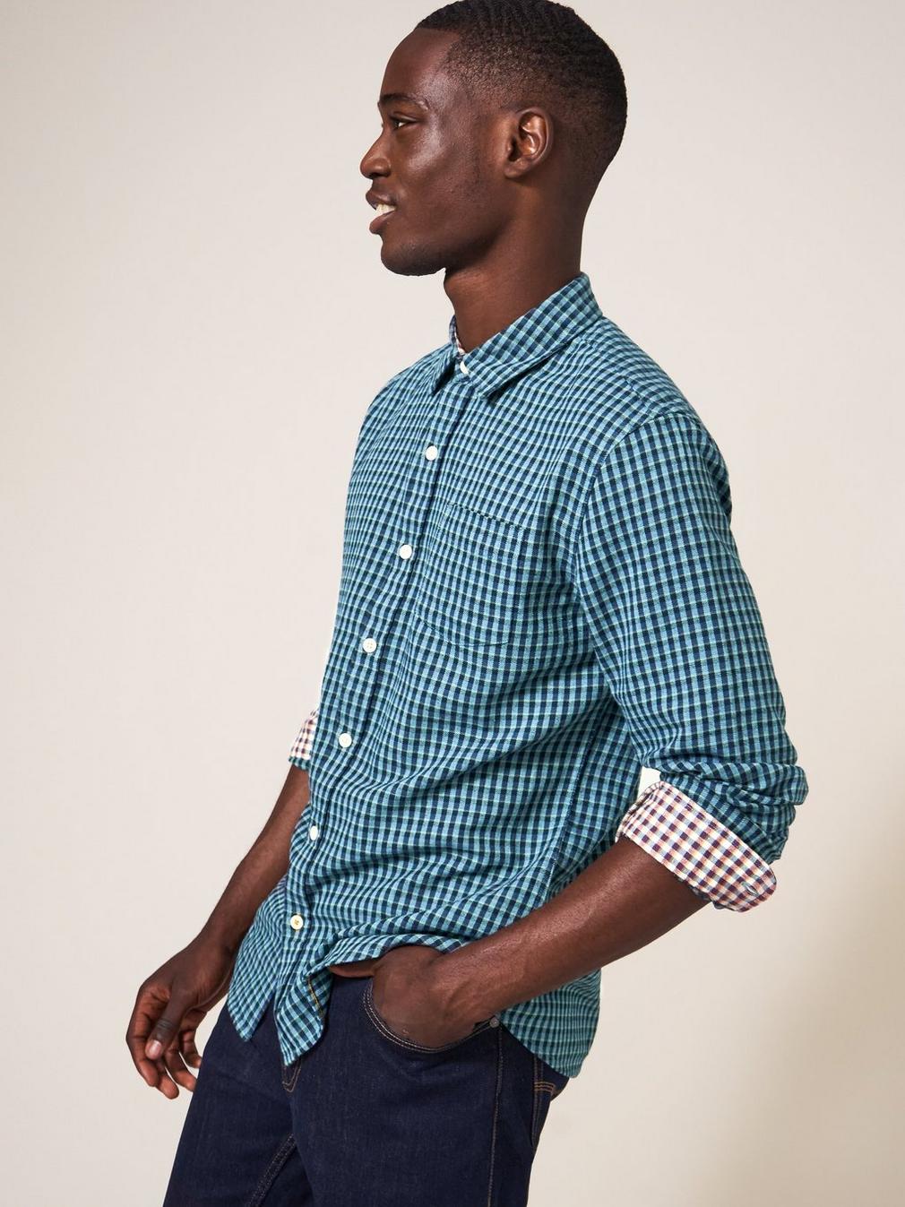 Westlake Gingham Shirt in MINT GREEN - LIFESTYLE