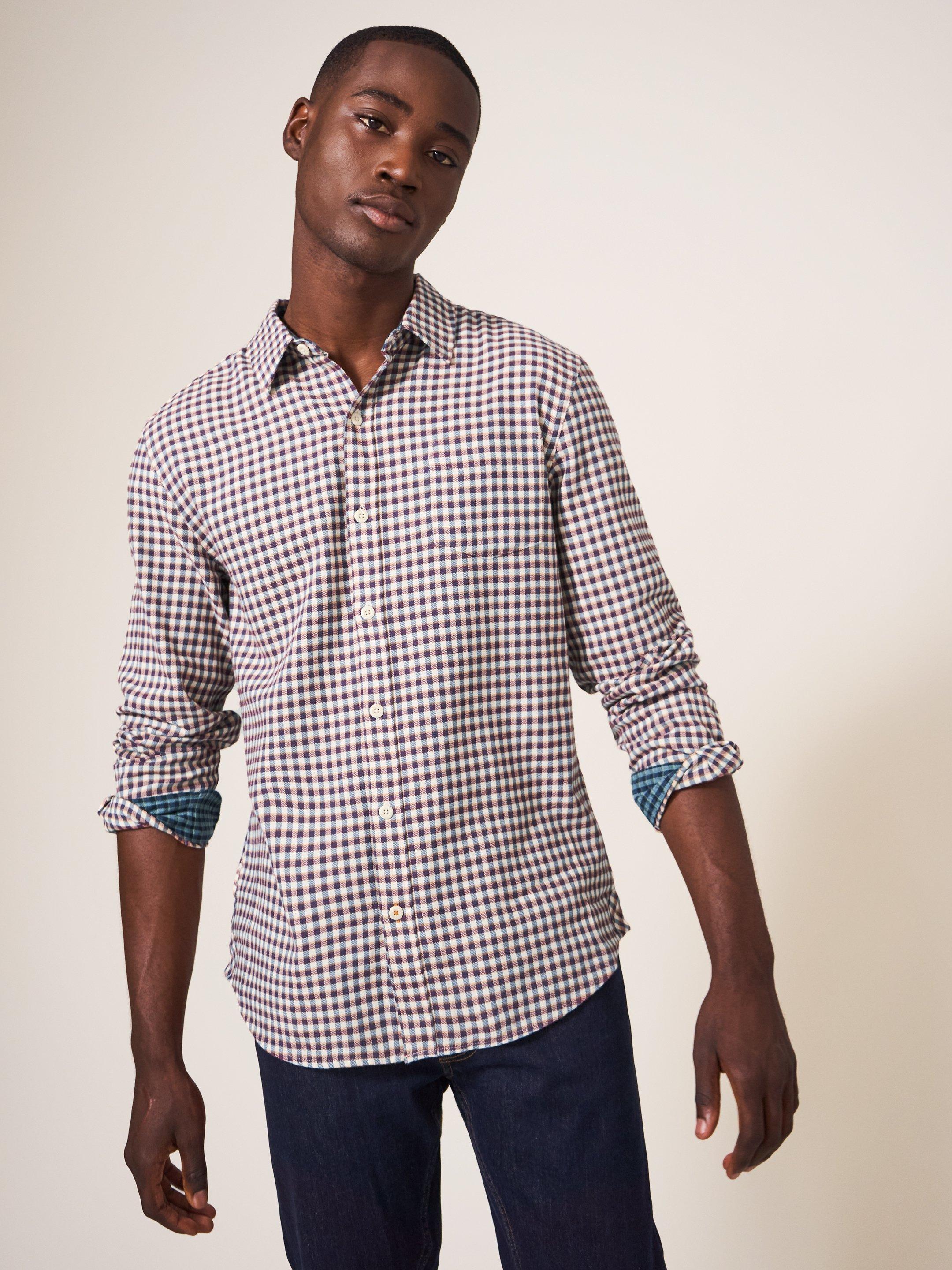 Westlake Gingham Shirt in RED MLT - LIFESTYLE