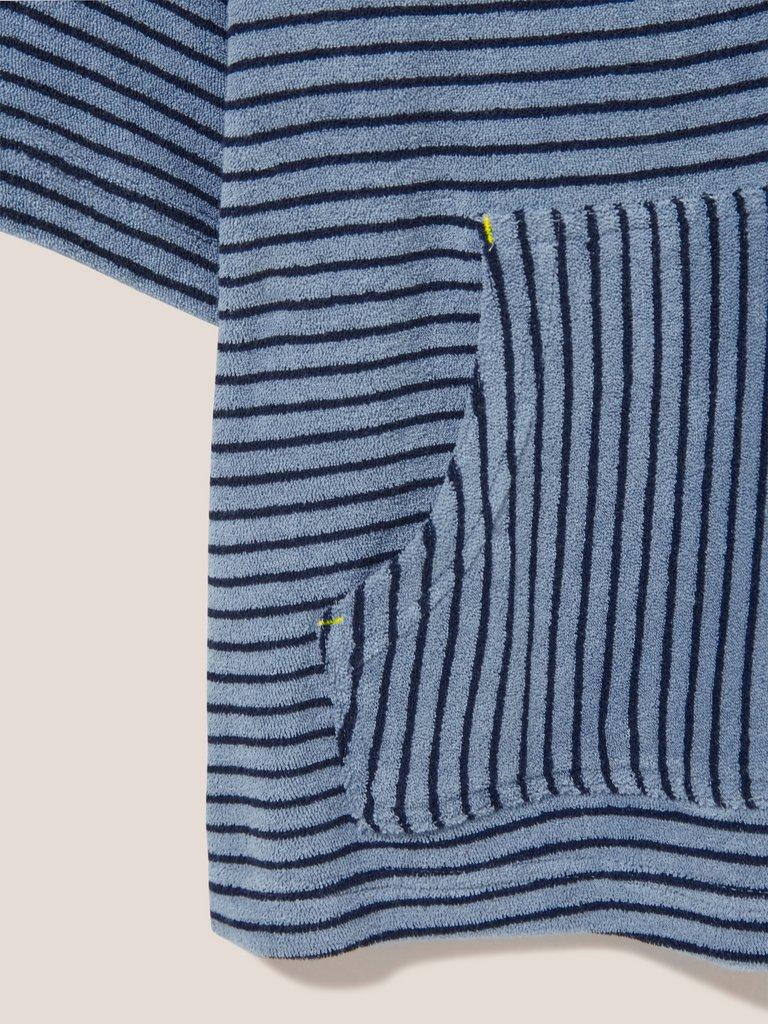 Sofia Towelling Top in BLUE PR - FLAT DETAIL