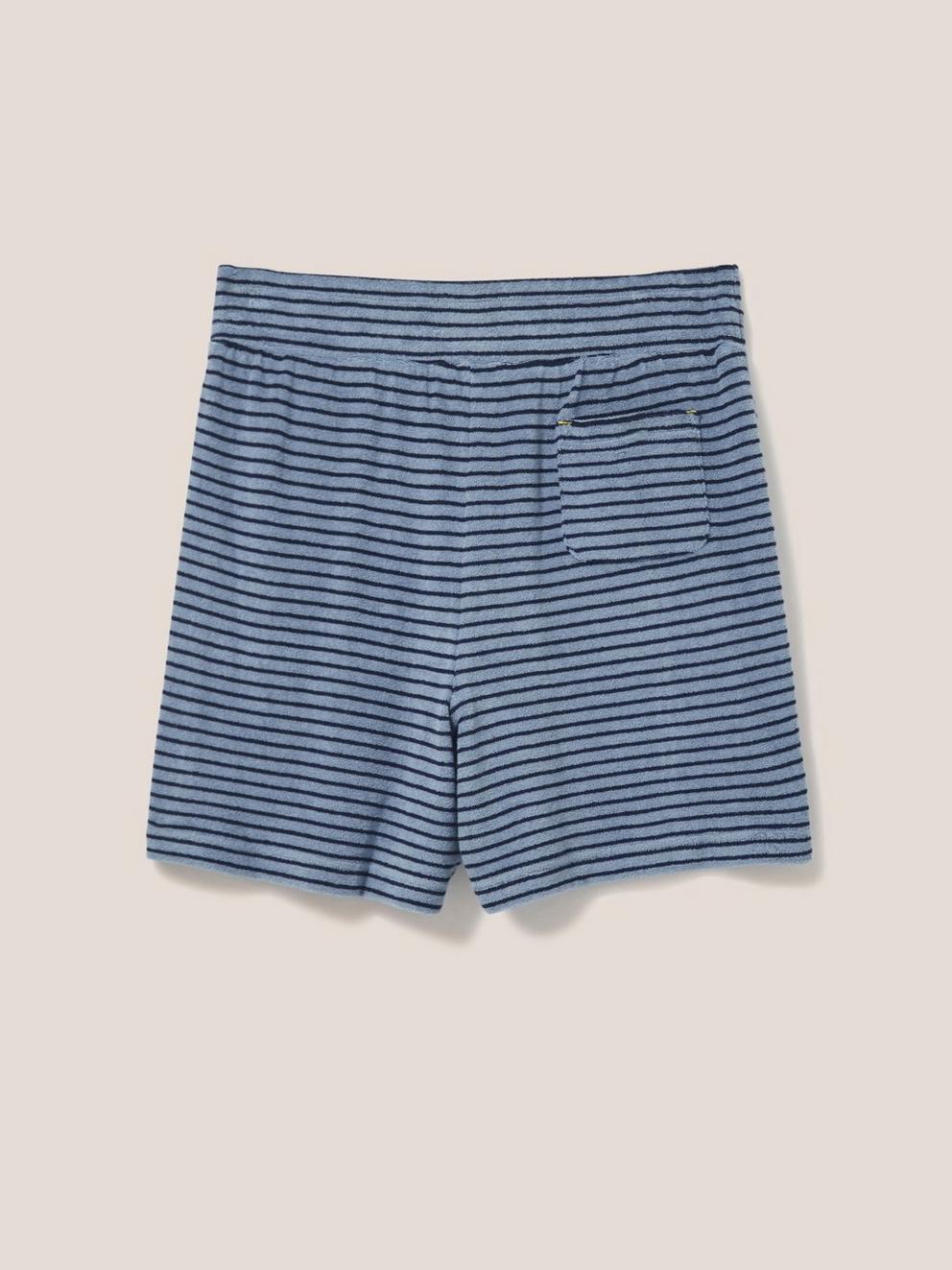 Sabrina Towelling Short in BLUE PR - FLAT BACK