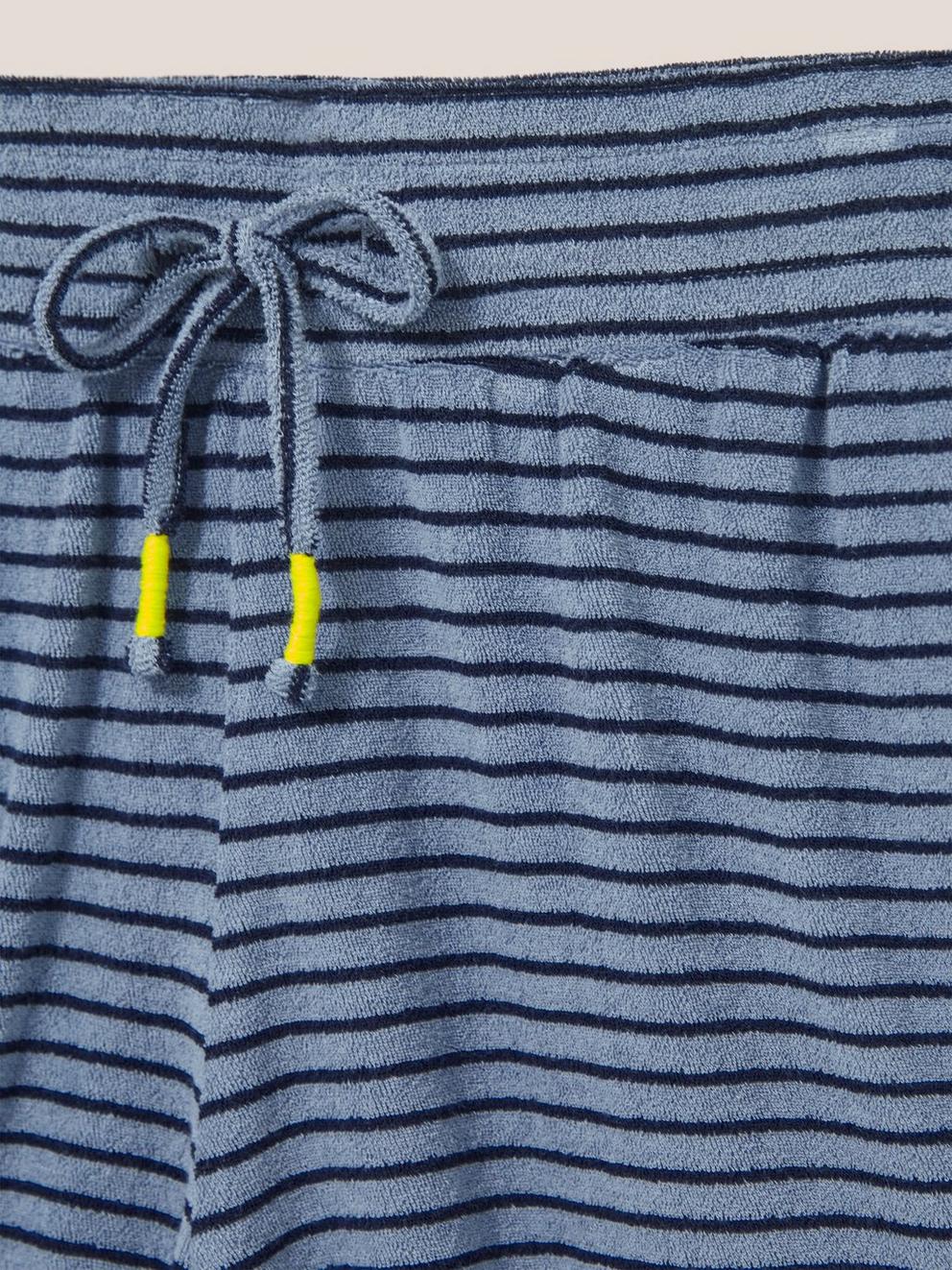 Sabrina Towelling Short in BLUE PR - FLAT DETAIL