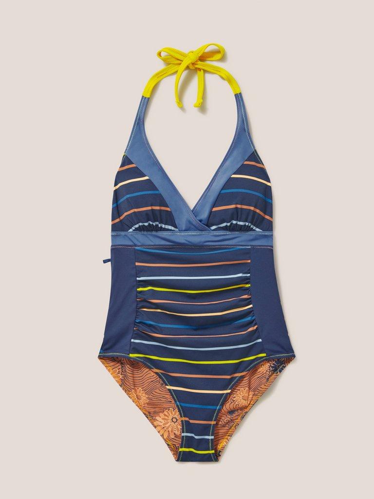 Sunshine Reversible Swimsuit in NAVY PR - FLAT FRONT