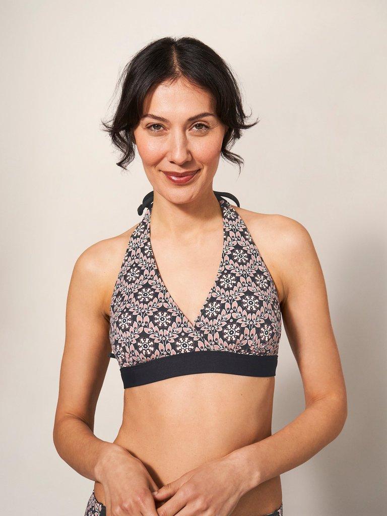 Sunshine Reversible Bikini Top in BLK MLT - LIFESTYLE