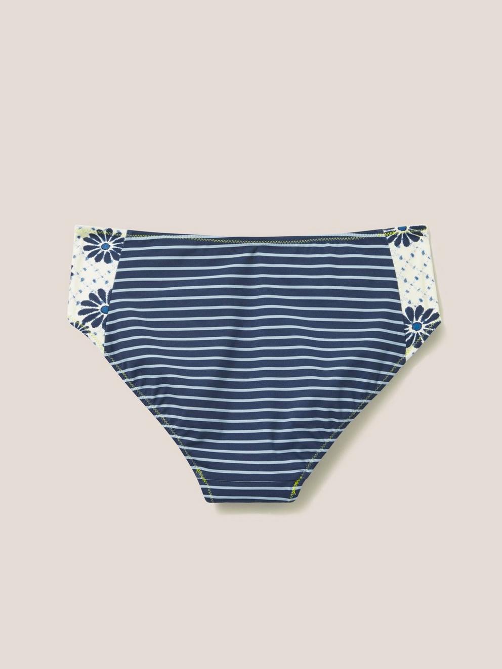 Sunshine Reversible Bottom in NAVY MULTI - FLAT BACK