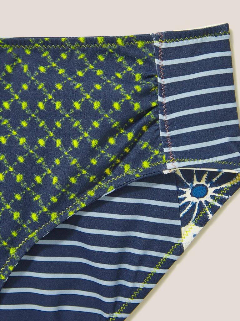 Sunshine Reversible Bottom in NAVY MULTI - FLAT DETAIL