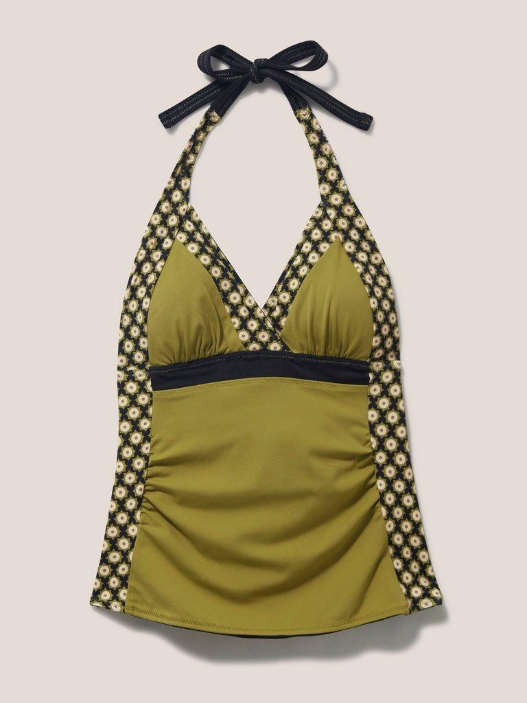 Sunshine Reversible Tankini in BLK MLT - FLAT FRONT