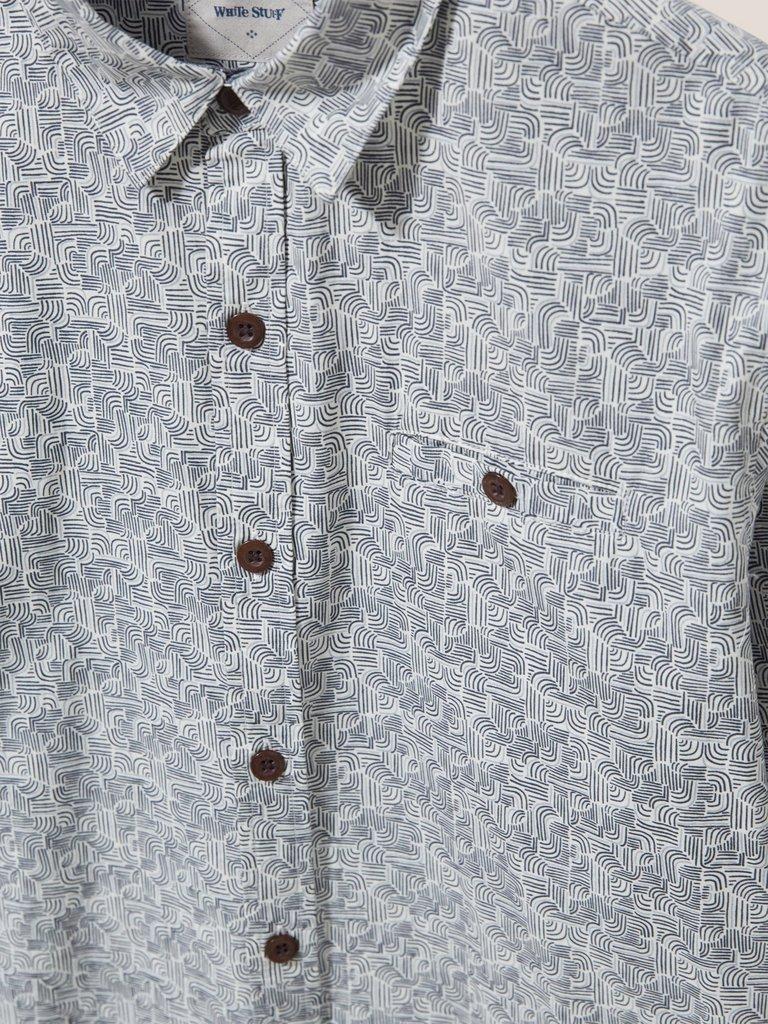 Welch Line Printed Shirt in DARK GREY - FLAT DETAIL