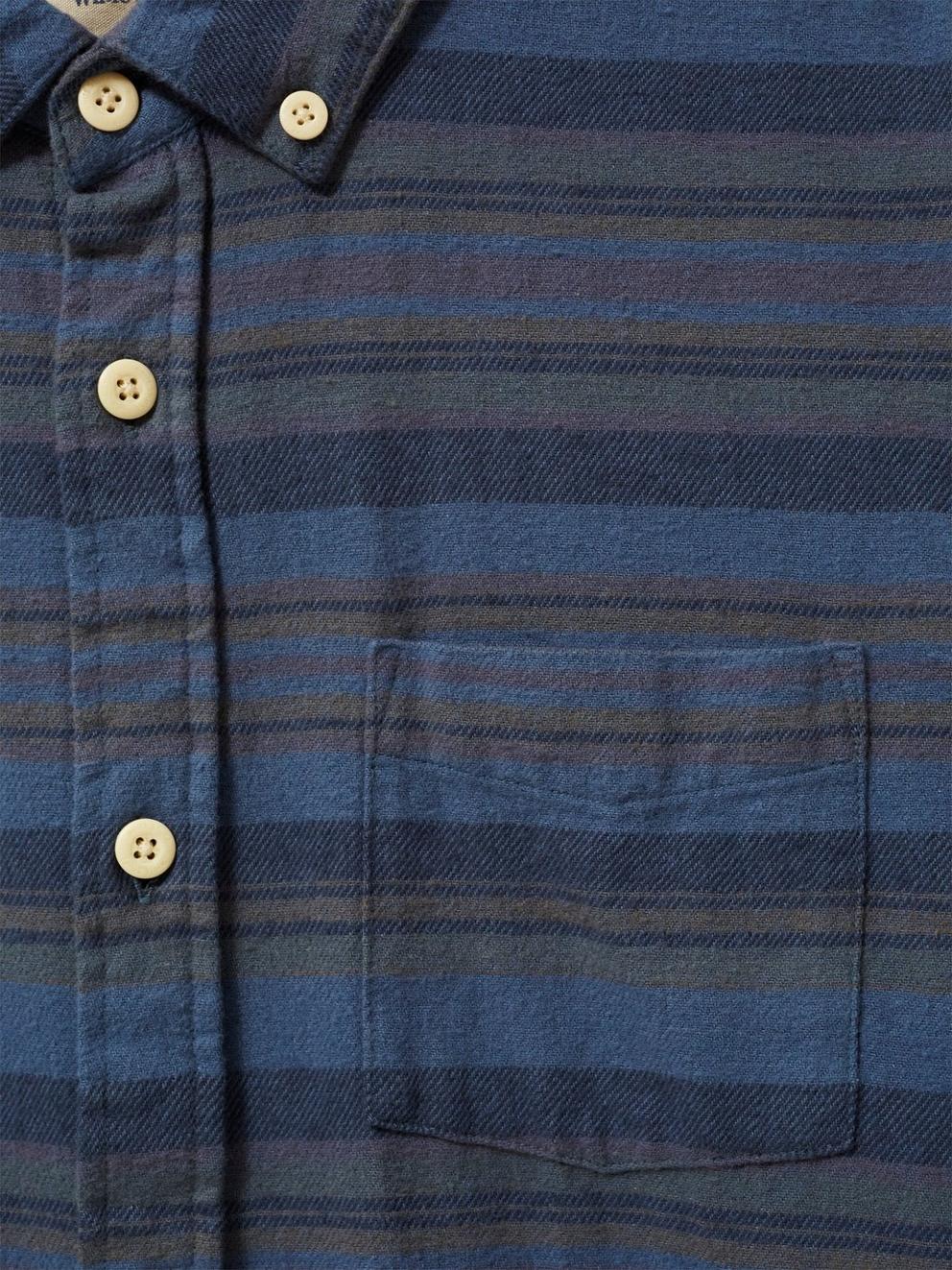 Wilne Stripe Shirt in DARK NAVY - FLAT DETAIL