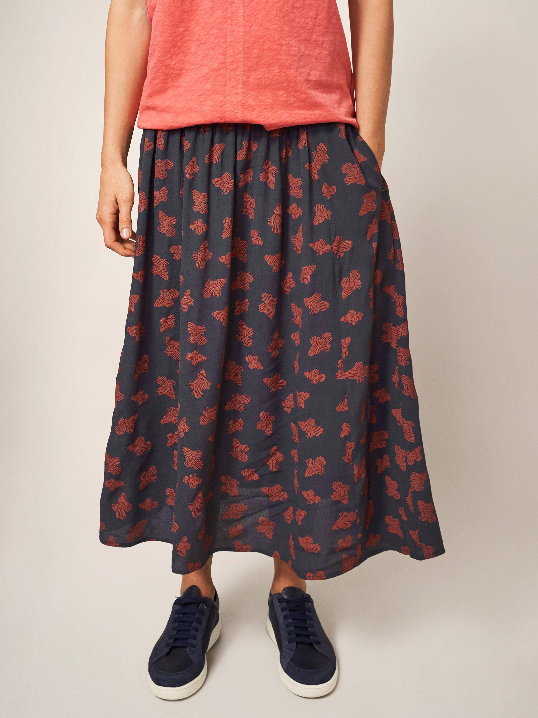 Aubrey wrap outlet midi skirt