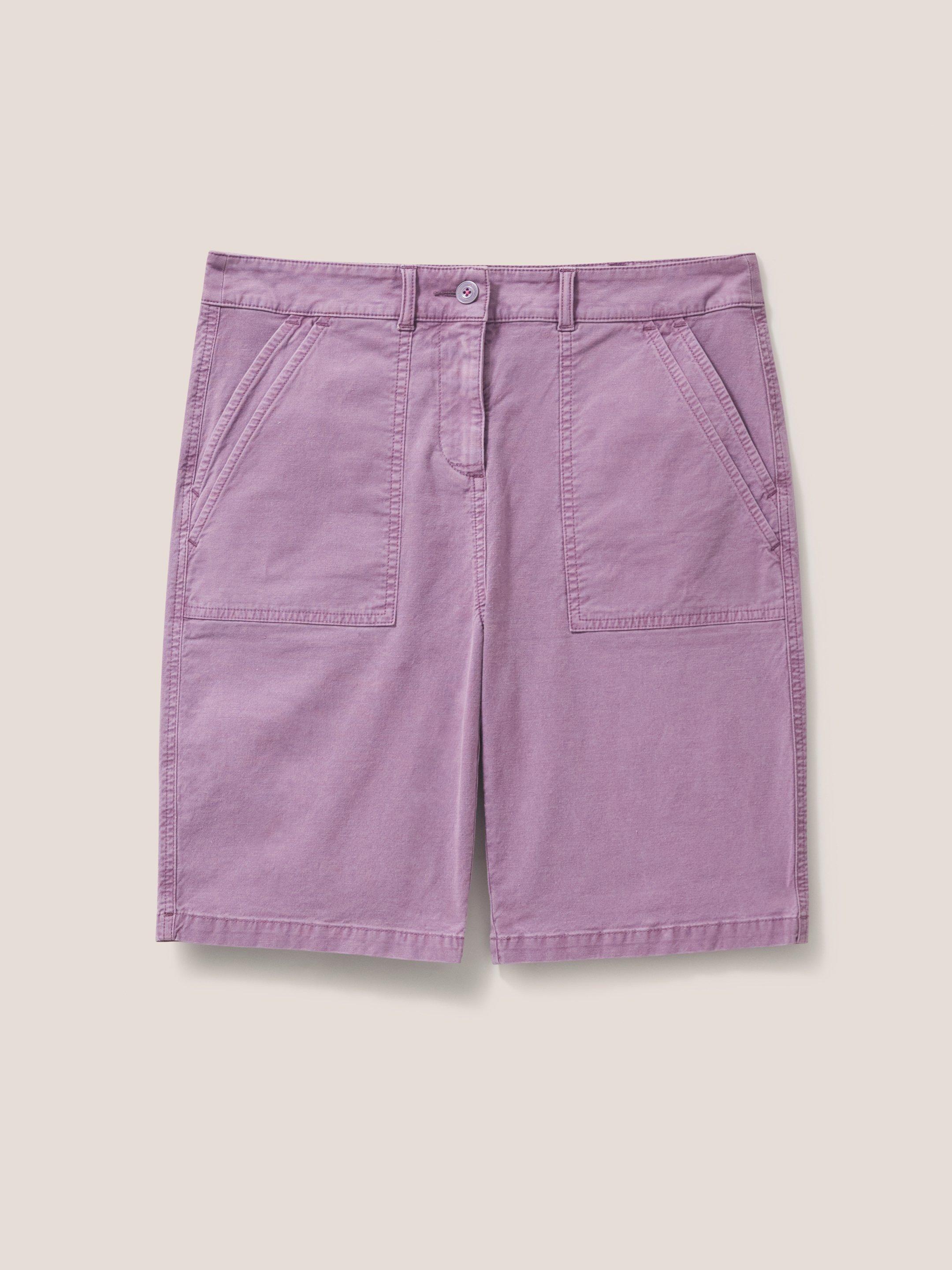Twister Chino Short in LGT PLUM - FLAT FRONT