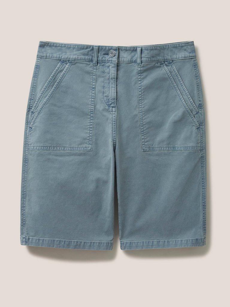 Twister Chino Short in MID TEAL - FLAT FRONT