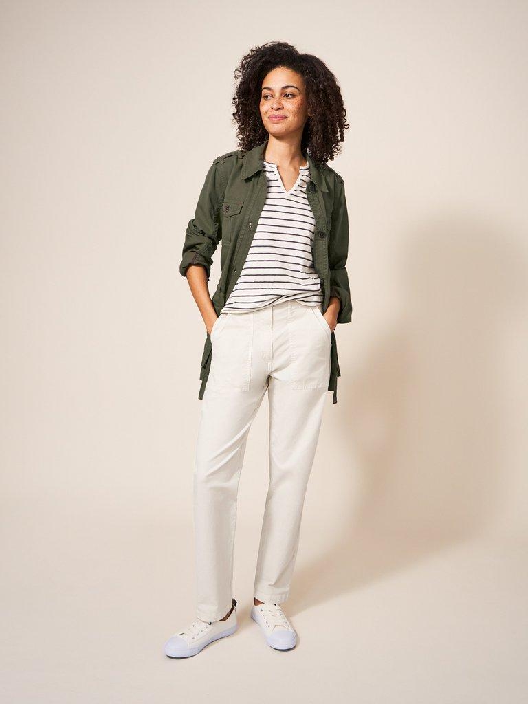 Sadie Jacket in KHAKI GRN - LIFESTYLE