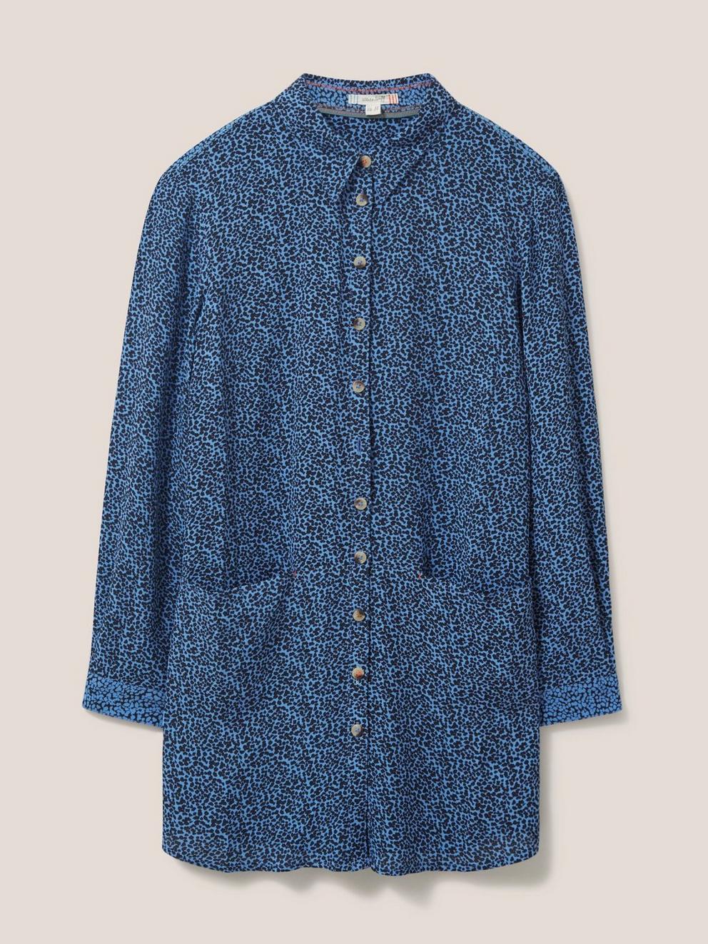 Dannika Tunic in BLUE MLT - FLAT FRONT